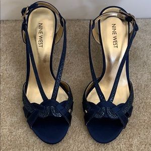 Nine West  blue studded heels